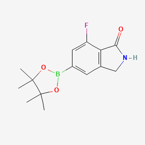 7-Fluoro-5-(4,4,5,5-tetramethyl-1,3,2-dioxaborolan-2-yl)isoindolin-1-one