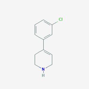 molecular formula C11H12ClN B3059230 4-(3-Chlorophenyl)-1,2,3,6-tetrahydropyridine CAS No. 95884-51-8