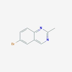 molecular formula C9H7BrN2 B3059231 6-Bromo-2-methylquinazoline CAS No. 959007-52-4