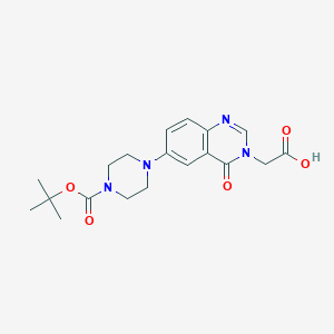 1-N-Boc-4-(3-carboxymethyl-4-oxo-3,4-dihydroquinazolin-6-YL)piperazine