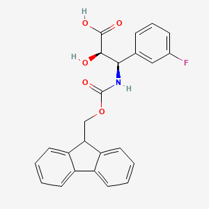 (2R,3R)-3-((((9H-Fluoren-9-yl)methoxy)carbonyl)amino)-3-(3-fluorophenyl)-2-hydroxypropanoic acid