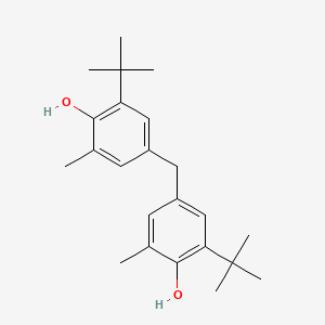 molecular formula C23H32O2 B3059264 4,4'-亚甲基双(2-叔丁基-6-甲基苯酚) CAS No. 96-65-1