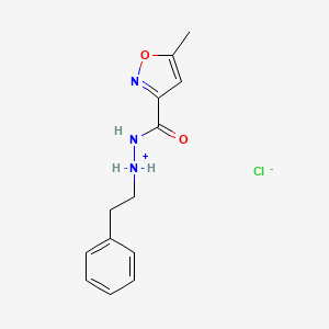 1-Phenethyl-2-(5-methyl-3-isoxazolylcarbonyl)hydrazine hydrochloride