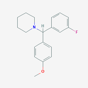 Piperidine, 1-[(3-fluorophenyl)(4-methoxyphenyl)methyl]-