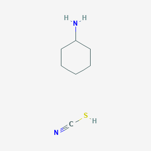 molecular formula C7H14N2S B3059302 Cyclohexylammonium thiocyanate CAS No. 96943-17-8