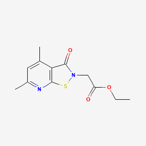 Ethyl 2-(4,6-dimethyl-3-oxoisothiazolo[5,4-b]pyridin-2(3H)-yl)acetate