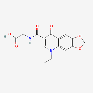Glycine, N-((5-ethyl-5,8-dihydro-8-oxo-1,3-dioxolo(4,5-g)quinolin-7-yl)carbonyl)-