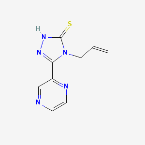 4-(prop-2-en-1-yl)-5-(pyrazin-2-yl)-4H-1,2,4-triazole-3-thiol