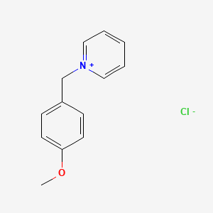 molecular formula C13H14ClNO B3059343 1-[(4-Methoxyphenyl)methyl]pyridin-1-ium chloride CAS No. 98349-72-5