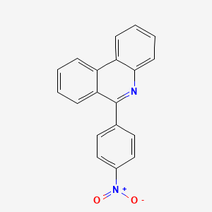 molecular formula C19H12N2O2 B3059344 Phenanthridine, 6-(4-nitrophenyl)- CAS No. 98351-83-8