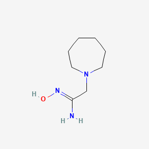 molecular formula C8H17N3O B3059346 2-(azepan-1-yl)-N'-hydroxyethanimidamide CAS No. 98487-54-8