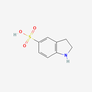 molecular formula C8H9NO3S B3059347 2,3-dihydro-1H-indole-5-sulfonic acid CAS No. 98487-89-9