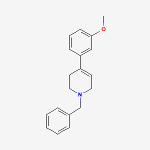 molecular formula C19H21NO B3059372 Pyridine, 1,2,3,6-tetrahydro-4-(3-methoxyphenyl)-1-(phenylmethyl)- CAS No. 99329-65-4