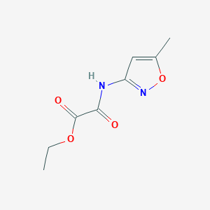 molecular formula C8H10N2O4 B3059375 Ethyl [(5-methyl-1,2-oxazol-3-yl)carbamoyl]formate CAS No. 99356-63-5