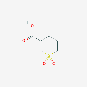 molecular formula C6H8O4S B3059381 1,1-dioxo-3,4-dihydro-2H-1lambda6-thiopyran-5-carboxylic acid CAS No. 99418-18-5
