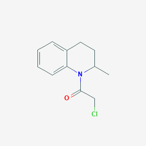 molecular formula C12H14ClNO B3059383 1-(Chloroacetyl)-2-methyl-1,2,3,4-tetrahydroquinoline CAS No. 99435-01-5