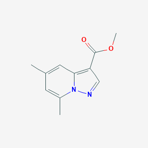 molecular formula C11H12N2O2 B3059384 Methyl 5,7-dimethylpyrazolo[1,5-a]pyridine-3-carboxylate CAS No. 99446-51-2