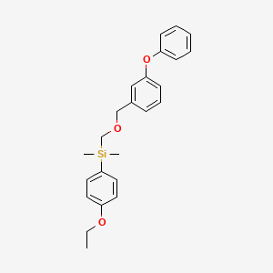 Silane, (4-ethoxyphenyl)dimethyl(((3-phenoxyphenyl)methoxy)methyl)-