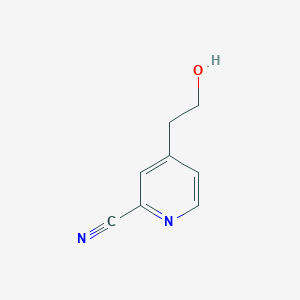 molecular formula C8H8N2O B3059390 4-(2-Hydroxyethyl)pyridine-2-carbonitrile CAS No. 99584-77-7