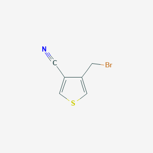 molecular formula C6H4BrNS B3059399 3-Thiophenecarbonitrile, 4-(bromomethyl)- CAS No. 99708-91-5