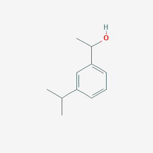 molecular formula C11H16O B3059400 Benzenemethanol, alpha-methyl-3-(1-methylethyl)- CAS No. 99723-36-1