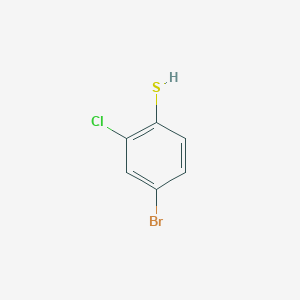 molecular formula C6H4BrClS B3059408 4-Bromo-2-chlorobenzenethiol CAS No. 99839-25-5
