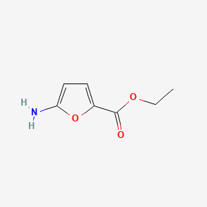 molecular formula C7H9NO3 B3059453 Ethyl 5-aminofuran-2-carboxylate CAS No. 15856-35-6