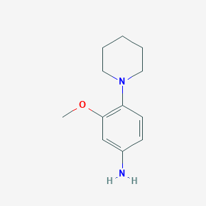molecular formula C12H18N2O B3059460 3-Methoxy-4-(piperidin-1-yl)aniline CAS No. 186090-34-6