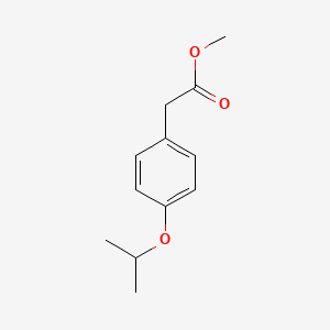 molecular formula C12H16O3 B3059481 Methyl 2-(4-isopropoxyphenyl)acetate CAS No. 29056-05-1