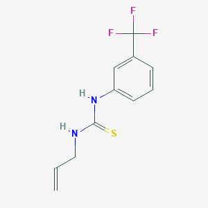 molecular formula C11H11F3N2S B3059486 N-allyl-N'-[3-(trifluoromethyl)phenyl]thiourea CAS No. 331-37-3