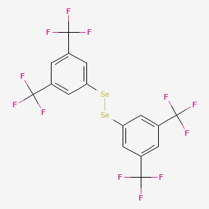 molecular formula C16H6F12Se2 B3059489 Diselenide, bis[3,5-bis(trifluoromethyl)phenyl] CAS No. 335383-23-8