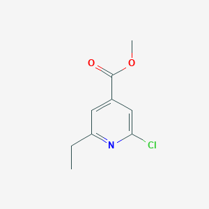 molecular formula C9H10ClNO2 B3059503 Methyl 2-chloro-6-ethylpyridine-4-carboxylate CAS No. 4104-77-2
