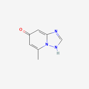 molecular formula C7H7N3O B3059508 5-Methyl-[1,2,4]triazolo[1,5-a]pyridin-7-ol CAS No. 4461-62-5