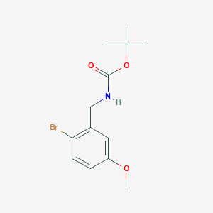 molecular formula C13H18BrNO3 B3059512 (2-Bromo-5-methoxy-benzyl)-carbamic acid tert-butyl ester CAS No. 478375-35-8