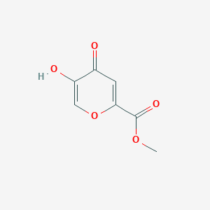 molecular formula C7H6O5 B3059517 Methyl 5-hydroxy-4-oxo-4H-pyran-2-carboxylate CAS No. 49652-51-9
