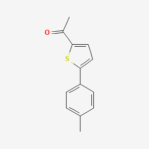 molecular formula C13H12OS B3059524 1-[5-(4-Methylphenyl)-2-thienyl]ethanone CAS No. 51335-91-2