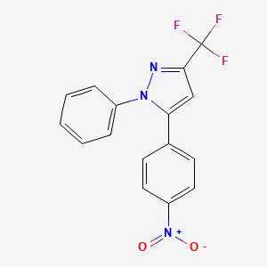 5-(4-Nitrophenyl)-1-phenyl-3-(trifluoromethyl)pyrazole