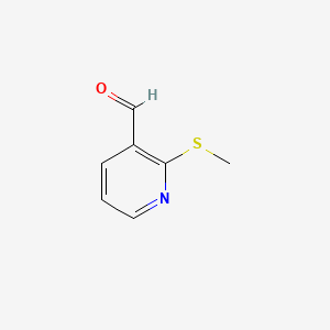 molecular formula C7H7NOS B3059552 3-Formyl-2-methylthiopyridine CAS No. 62658-92-8