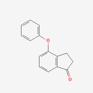 molecular formula C15H12O2 B3059554 4-Phenoxy-2,3-dihydro-1H-inden-1-one CAS No. 62803-52-5