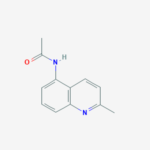 molecular formula C12H12N2O B3059593 N-(2-methylquinolin-5-yl)acetamide CAS No. 86053-23-8