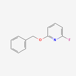 molecular formula C12H10FNO B3059602 Pyridine, 2-fluoro-6-(phenylmethoxy)- CAS No. 900512-64-3