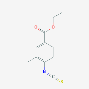 molecular formula C11H11NO2S B3059625 Ethyl 4-isothiocyanato-3-methylbenzoate CAS No. 1027513-17-2
