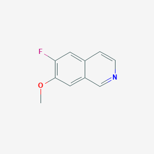 molecular formula C10H8FNO B3059628 6-Fluoro-7-methoxyisoquinoline CAS No. 1036711-00-8