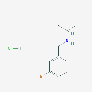 molecular formula C11H17BrClN B3059637 N-(3-Bromobenzyl)-2-butanamine hydrochloride CAS No. 1049678-18-3