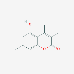 molecular formula C12H12O3 B3059654 5-Hydroxy-3,4,7-trimethyl-2H-chromen-2-one CAS No. 107057-96-5