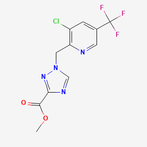 methyl 1-{[3-chloro-5-(trifluoromethyl)pyridin-2-yl]methyl}-1H-1,2,4-triazole-3-carboxylate