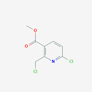 molecular formula C8H7Cl2NO2 B3059665 Methyl 6-chloro-2-(chloromethyl)nicotinate CAS No. 1093879-99-2