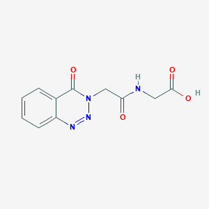 Glycine, N-[(4-oxo-1,2,3-benzotriazin-3(4H)-yl)acetyl]-