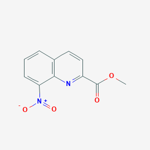 molecular formula C11H8N2O4 B3059670 Methyl 8-nitroquinoline-2-carboxylate CAS No. 110683-76-6