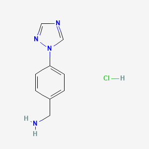 (4-(1H-1,2,4-Triazol-1-yl)phenyl)methanamine hydrochloride